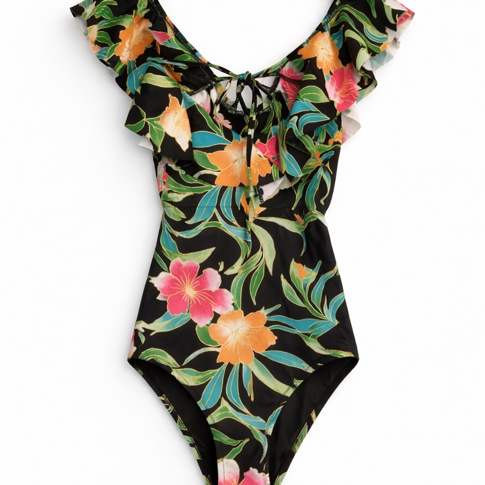Show Me Your MuMu Tropical Floral One-Piece Swimsuit